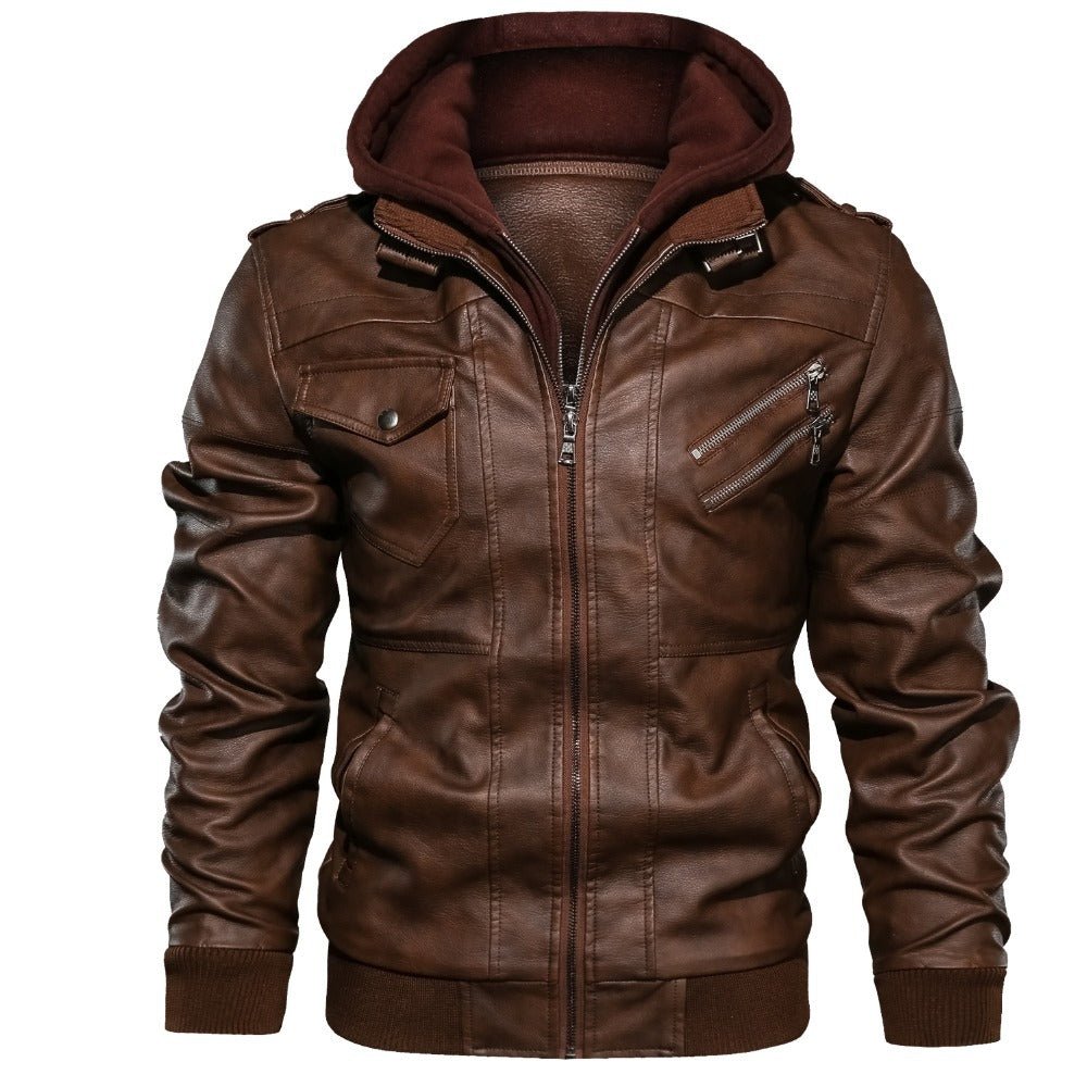Men'S Jacket Coat Leather Pu Removable C Ap | Luxury Home Accessories | Heulog Glow
