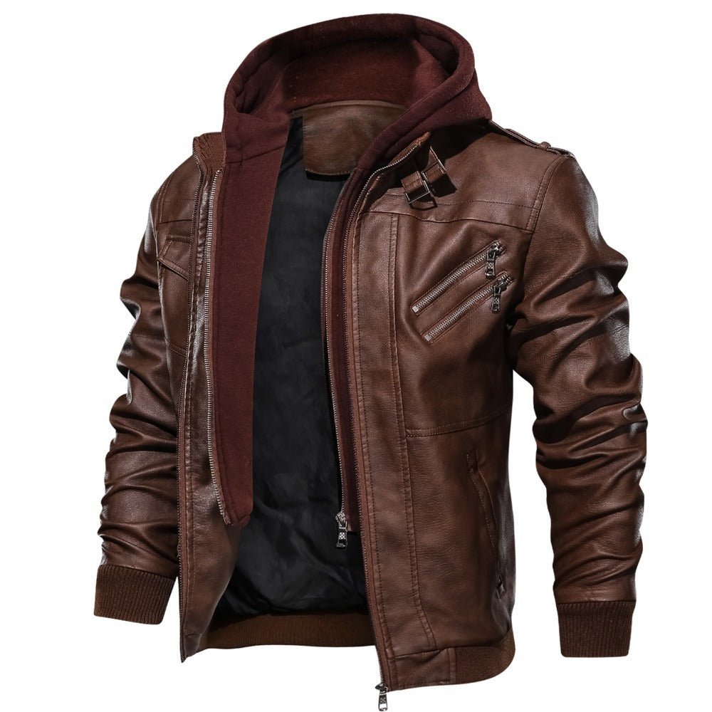 Men'S Jacket Coat Leather Pu Removable C Ap | Luxury Home Accessories | Heulog Glow