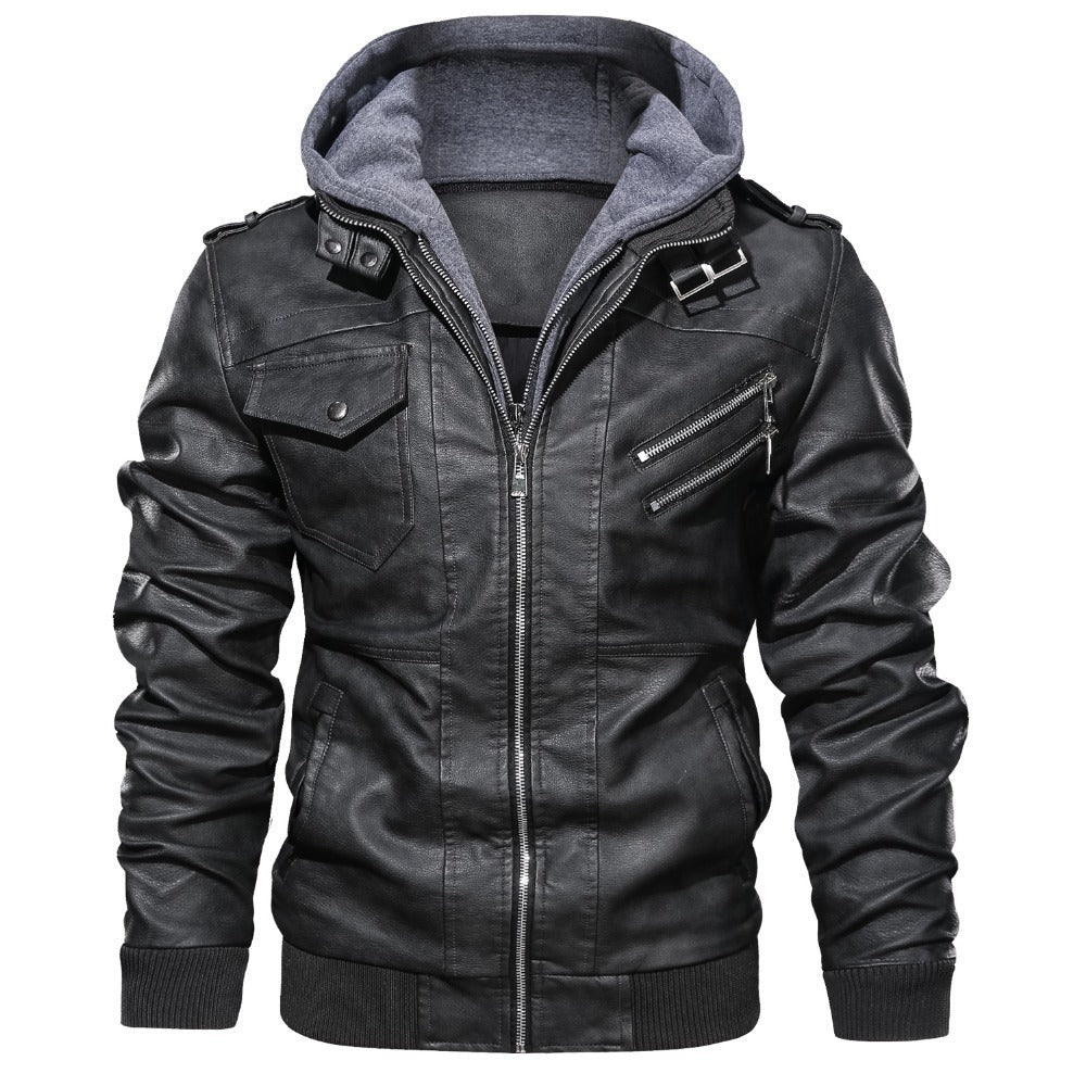 Men'S Jacket Coat Leather Pu Removable C Ap | Luxury Home Accessories | Heulog Glow
