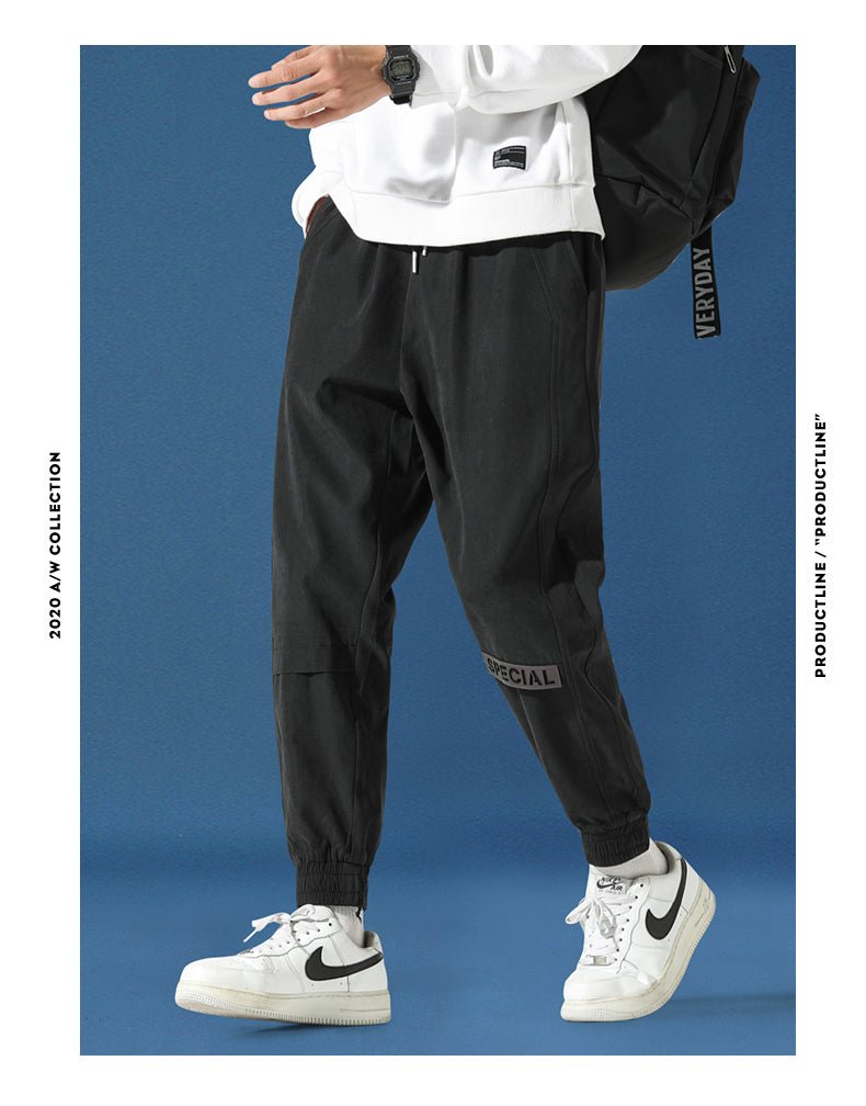 Men's Loose Reflective Beam Foot Athleisure Pants | Luxury Home Accessories | Heulog Glow