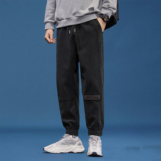 Men's Loose Reflective Beam Foot Athleisure Pants | Luxury Home Accessories | Heulog Glow