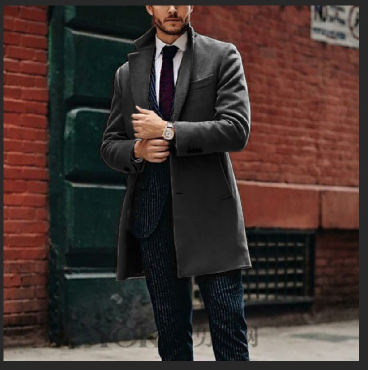 Men's mid-length double-sided woolen coat | Luxury Home Accessories | Heulog Glow