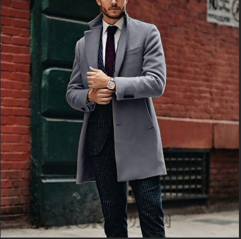 Men's mid-length double-sided woolen coat | Luxury Home Accessories | Heulog Glow