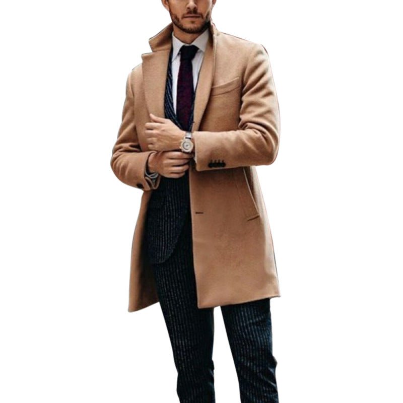 Men's mid-length double-sided woolen coat | Luxury Home Accessories | Heulog Glow
