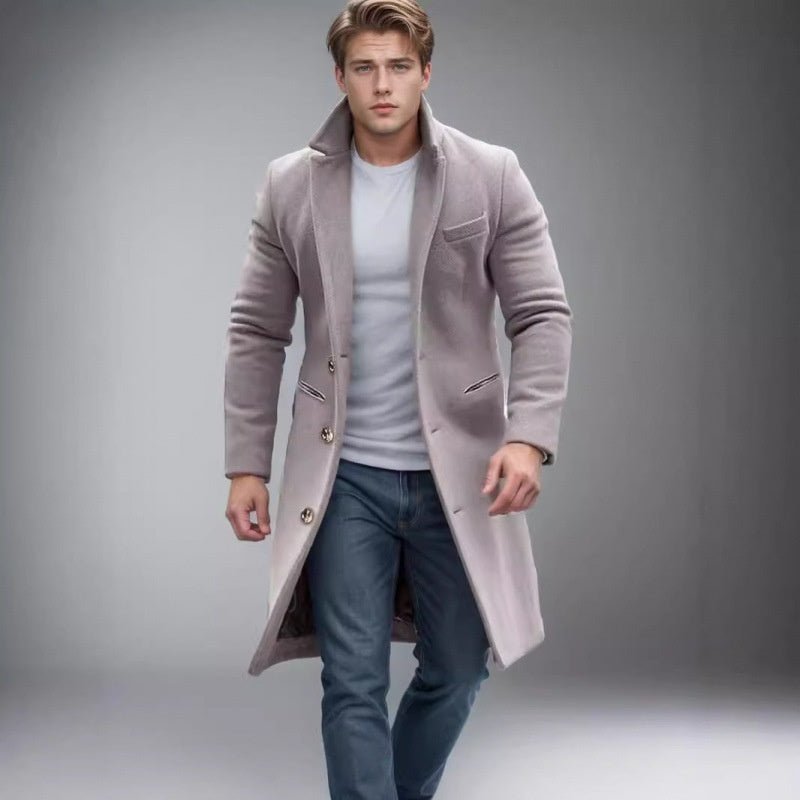 Men's Mid Length Trench Coat | Luxury Home Accessories | Heulog Glow