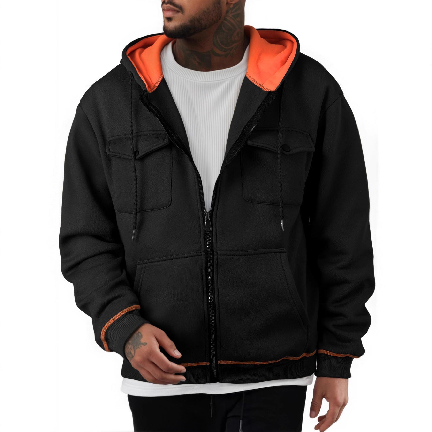 Men's Plus Size Casual Zipper Sweater | Luxury Home Accessories | Heulog Glow