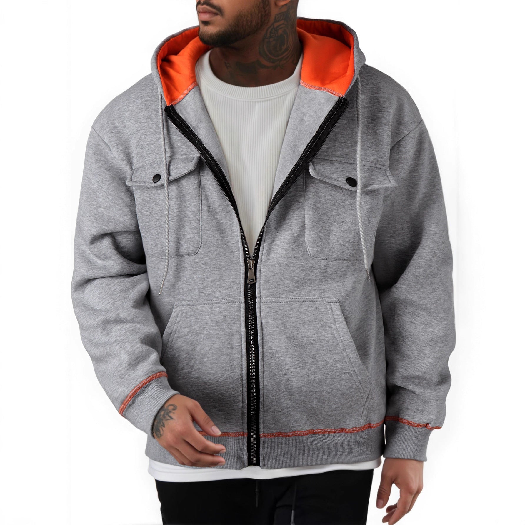 Men's Plus Size Casual Zipper Sweater | Luxury Home Accessories | Heulog Glow