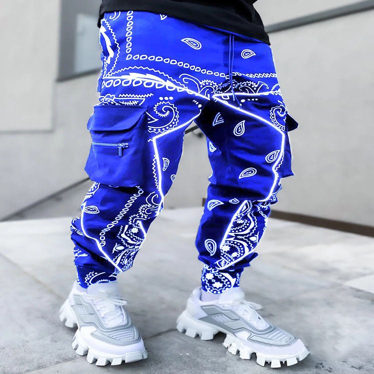 Men's Print Trousers Loose Bloomers Casual Wide-Leg Harem Pants | Luxury Home Accessories | Heulog Glow