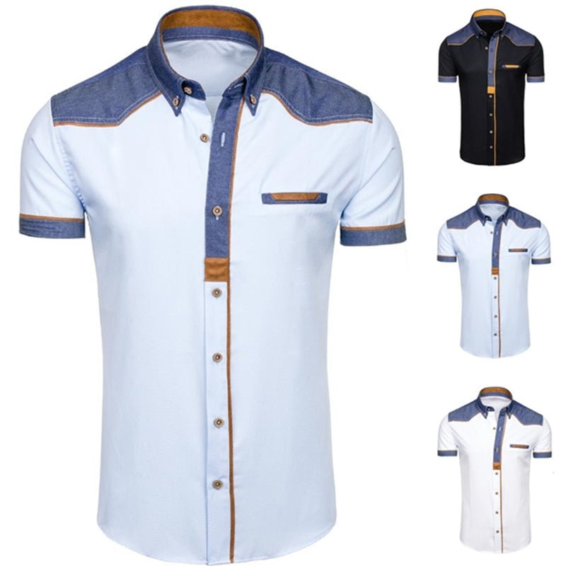 Men's professional size plus size short shirt | Luxury Home Accessories | Heulog Glow