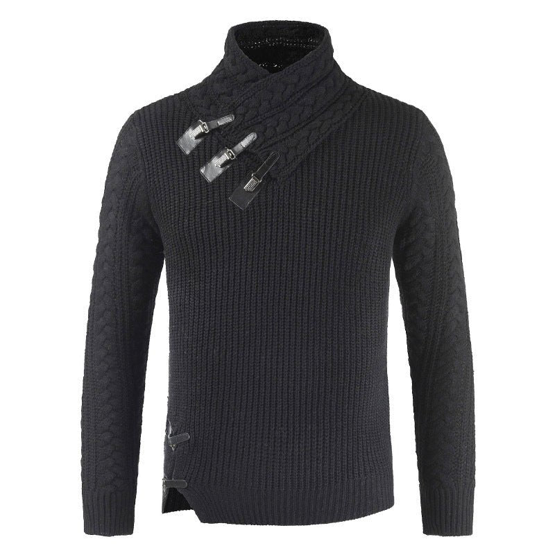 Men's Scalp Button Irregular Long Sleeve T-Shirt | Luxury Home Accessories | Heulog Glow