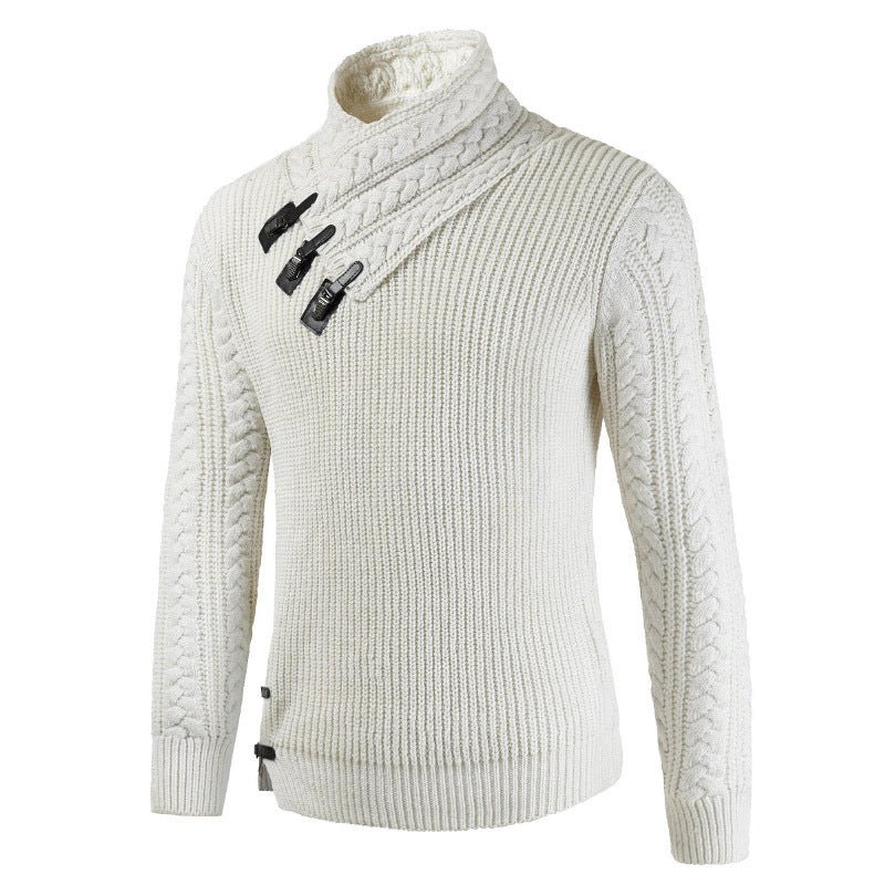Men's Scalp Button Irregular Long Sleeve T-Shirt | Luxury Home Accessories | Heulog Glow