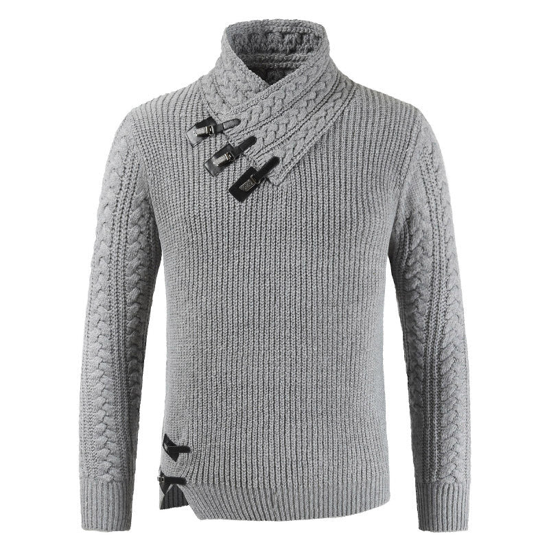 Men's Scalp Button Irregular Long Sleeve T-Shirt | Luxury Home Accessories | Heulog Glow