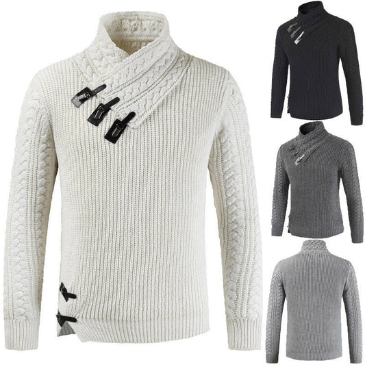 Men's Scalp Button Irregular Long Sleeve T-Shirt | Luxury Home Accessories | Heulog Glow