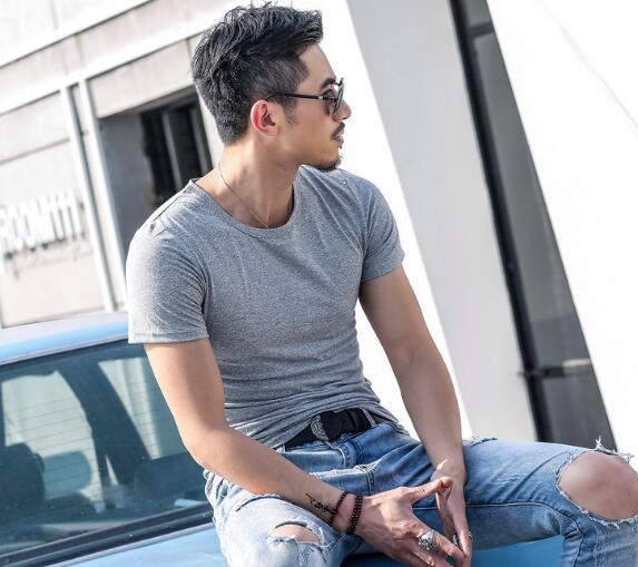 Mens Short Sleeve O-neck Slim T Shirt | Luxury Home Accessories | Heulog Glow