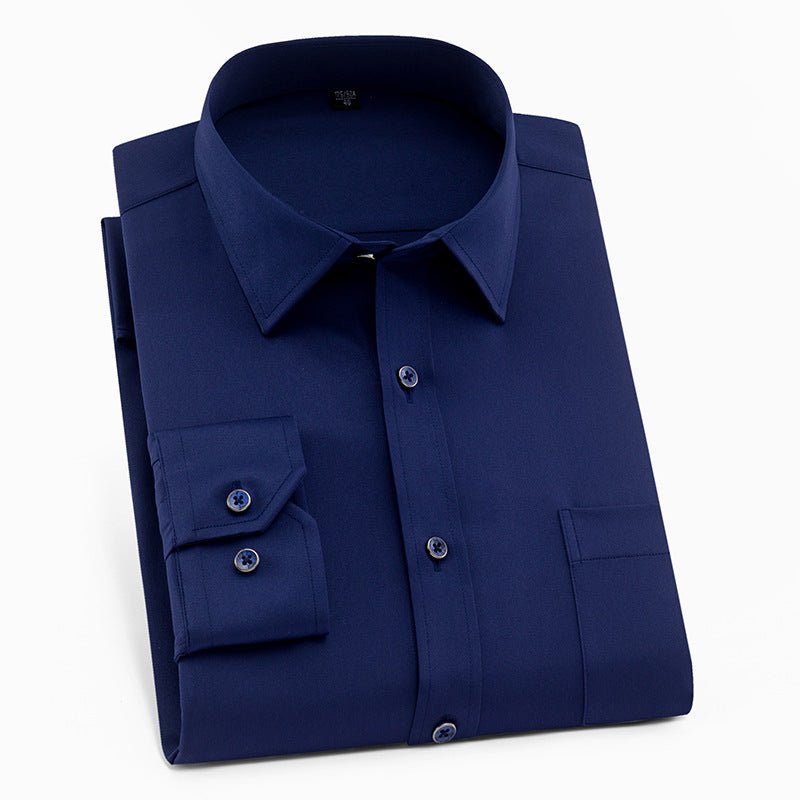 Men's Solid Color Square Collar Long-sleeved Shirt | Luxury Home Accessories | Heulog Glow