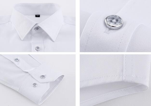 Men's Solid Color Square Collar Long-sleeved Shirt | Luxury Home Accessories | Heulog Glow