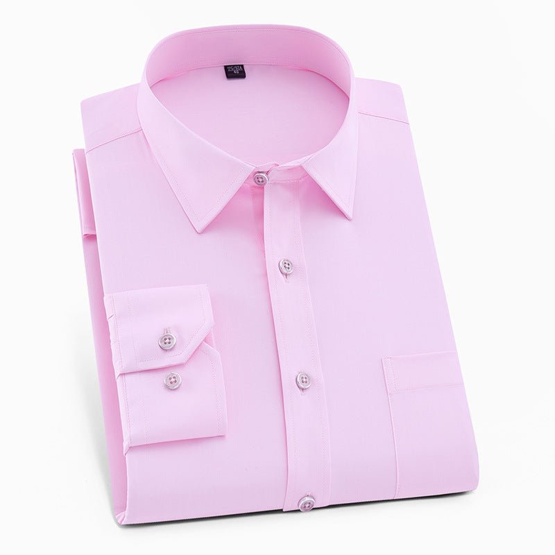 Men's Solid Color Square Collar Long-sleeved Shirt | Luxury Home Accessories | Heulog Glow