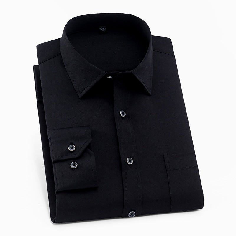 Men's Solid Color Square Collar Long-sleeved Shirt | Luxury Home Accessories | Heulog Glow