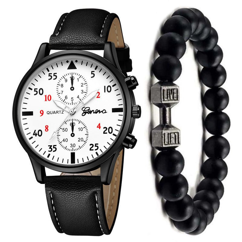 Men's Watch Fashion Quartz Watch Bracelet Set | Luxury Home Accessories | Heulog Glow