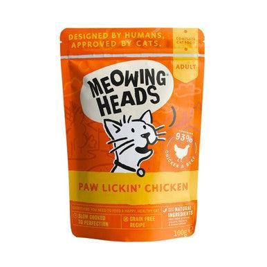 Meowing Heads Paw Lickin Chicken 100g | Luxury Home Accessories | Heulog Glow
