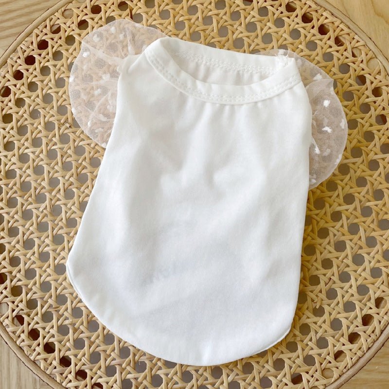 Mesh Puff Sleeve Pet Clothes Puppy Dog Teddy Bichon Pomeranian VIP Schnauzer | Luxury Home Accessories | Heulog Glow