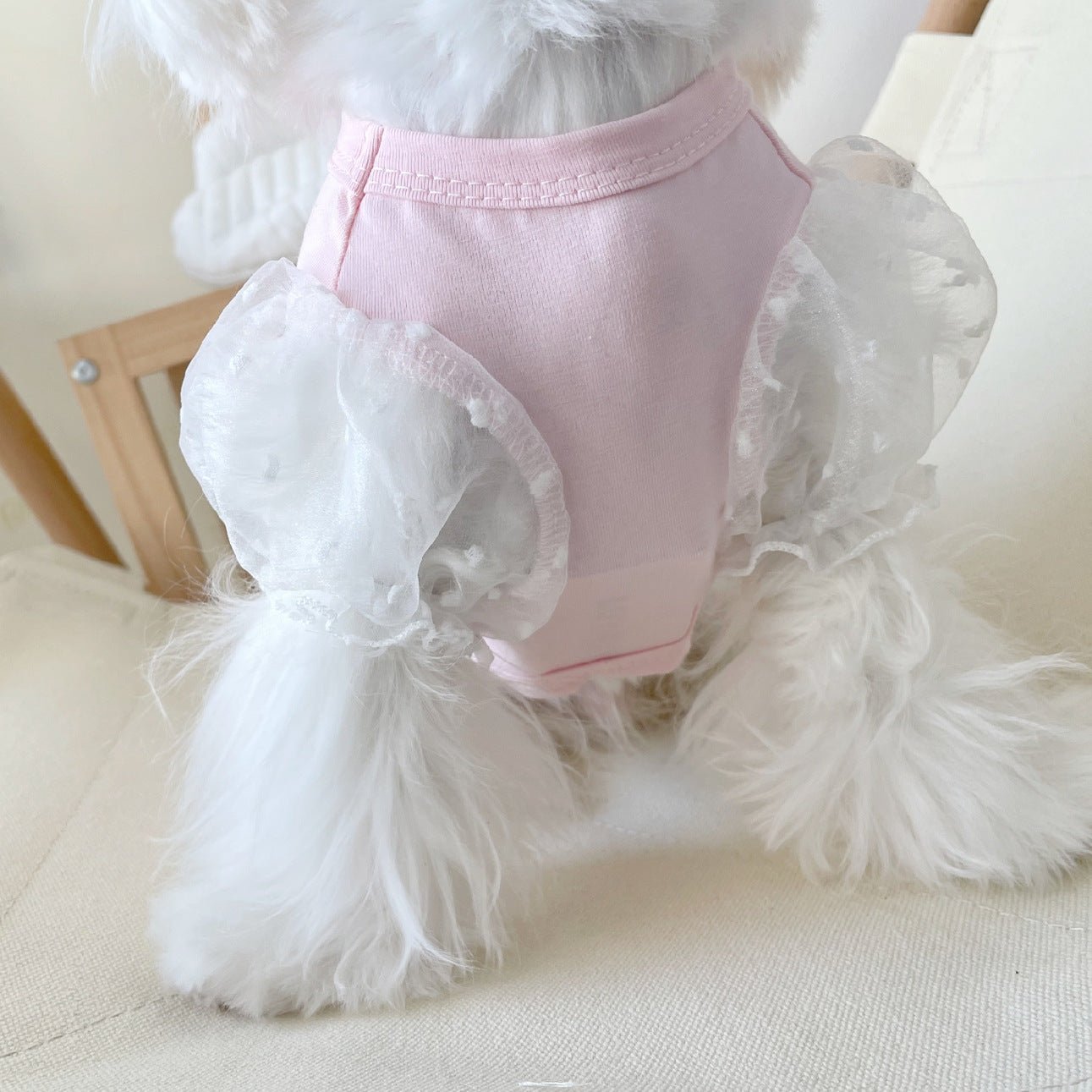 Mesh Puff Sleeve Pet Clothes Puppy Dog Teddy Bichon Pomeranian VIP Schnauzer | Luxury Home Accessories | Heulog Glow