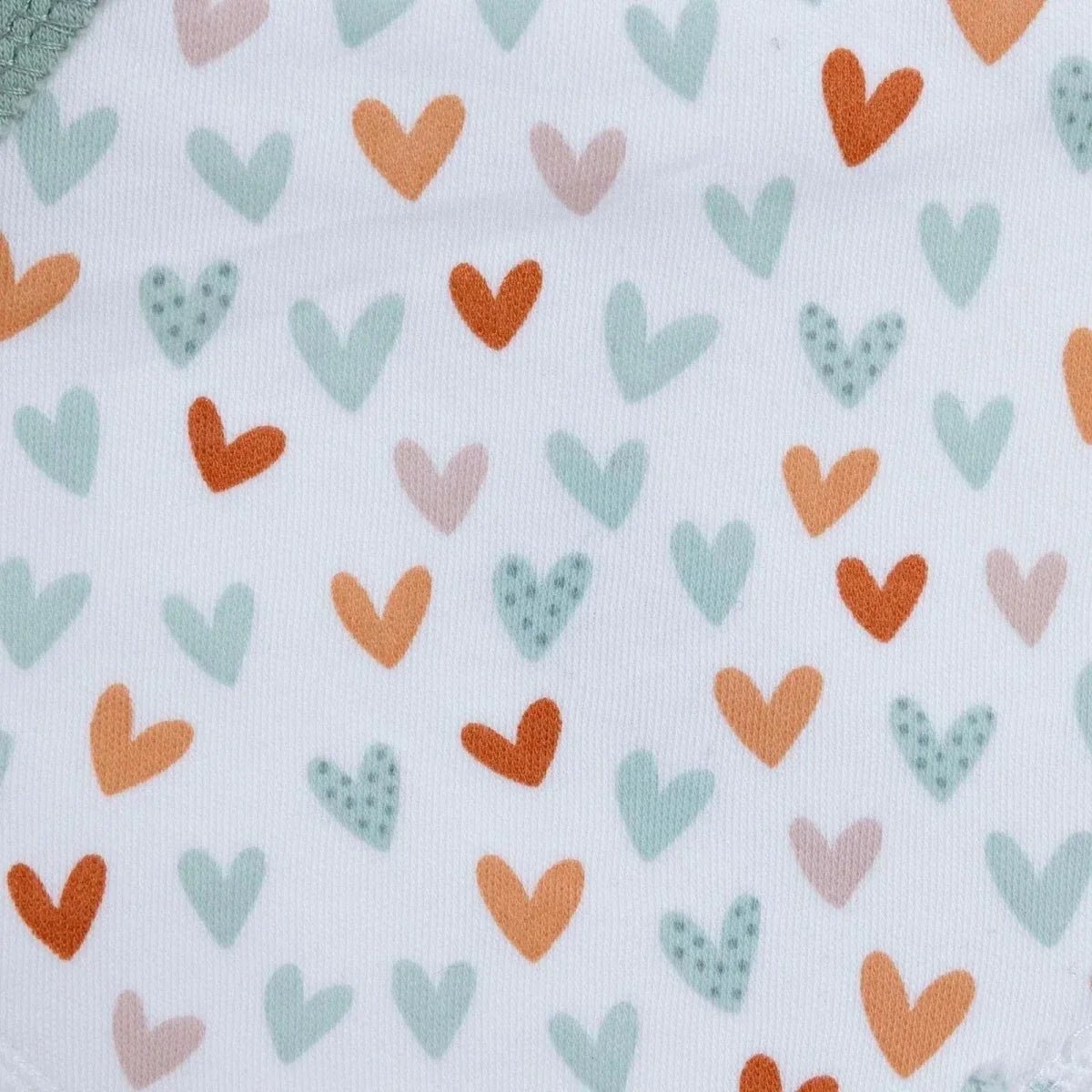 Messy Duck Bandana Baby Bibs Pack of 2 - Little Hearts | Luxury Home Accessories | Heulog Glow