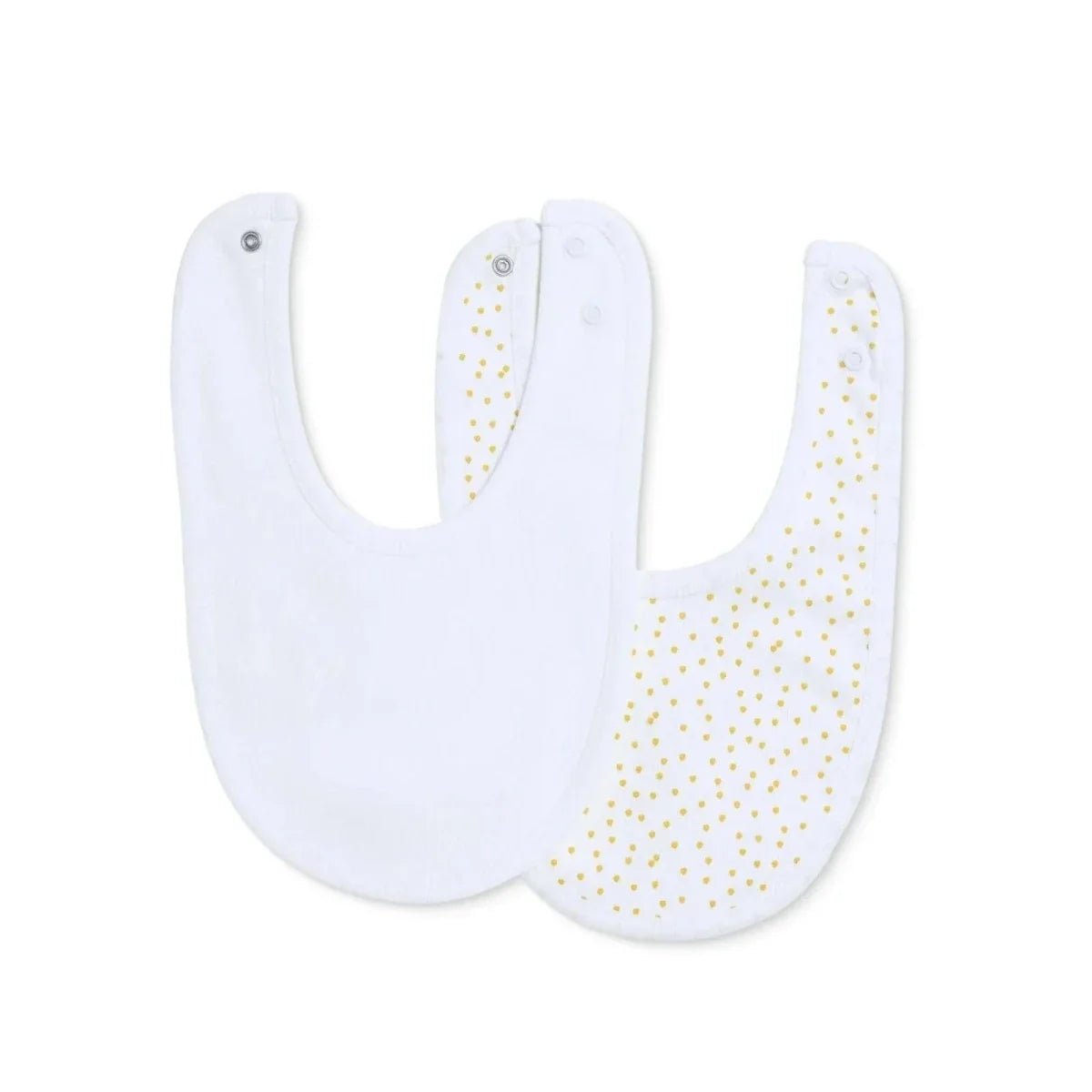 Messy Duck Embroidered Cotton Baby Bib Pack of 2 - Happy | Luxury Home Accessories | Heulog Glow
