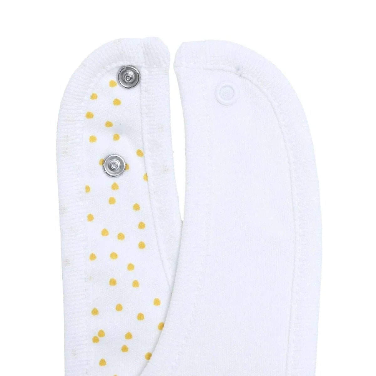 Messy Duck Embroidered Cotton Baby Bib Pack of 2 - Happy | Luxury Home Accessories | Heulog Glow