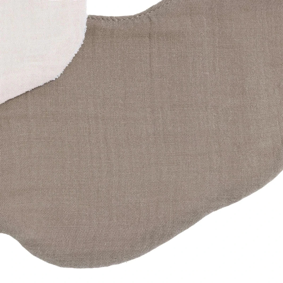 Messy Duck Muslin Petal Baby Bib Pack of 2 - Cream & Taupe | Luxury Home Accessories | Heulog Glow