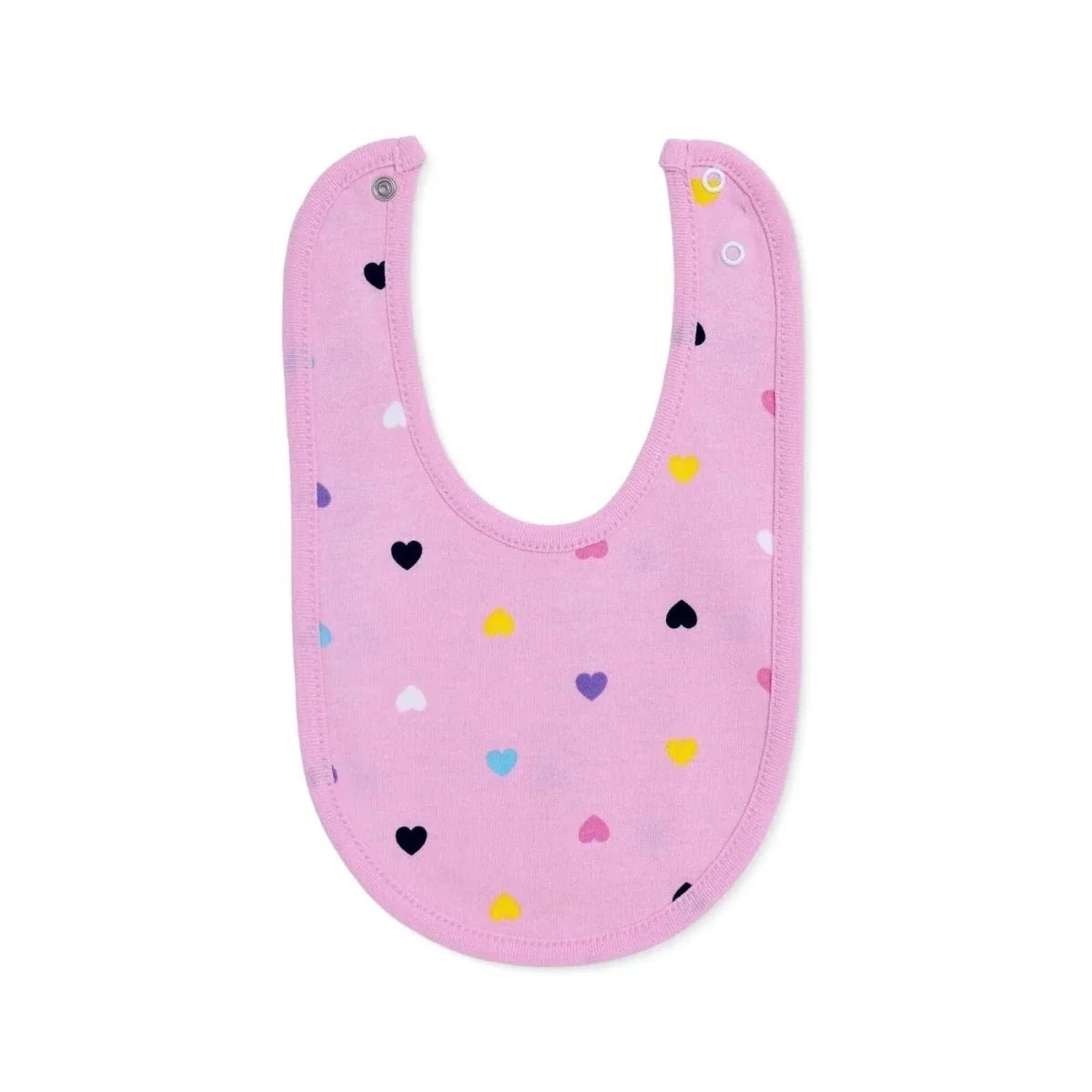 Messy Duck Printed Cotton Baby Bib Pack of 5 - Pink | Luxury Home Accessories | Heulog Glow