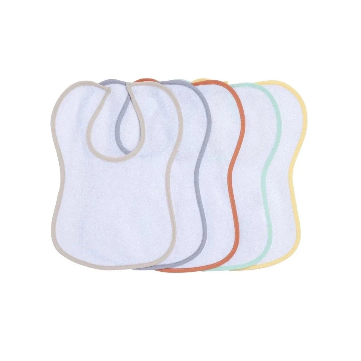 Messy Duck Waterproof Baby Bib Pack of 5 | Luxury Home Accessories | Heulog Glow