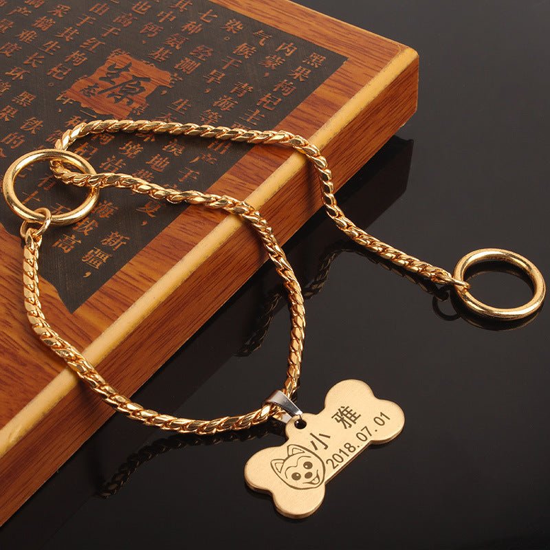 Metal dog collar | Luxury Home Accessories | Heulog Glow