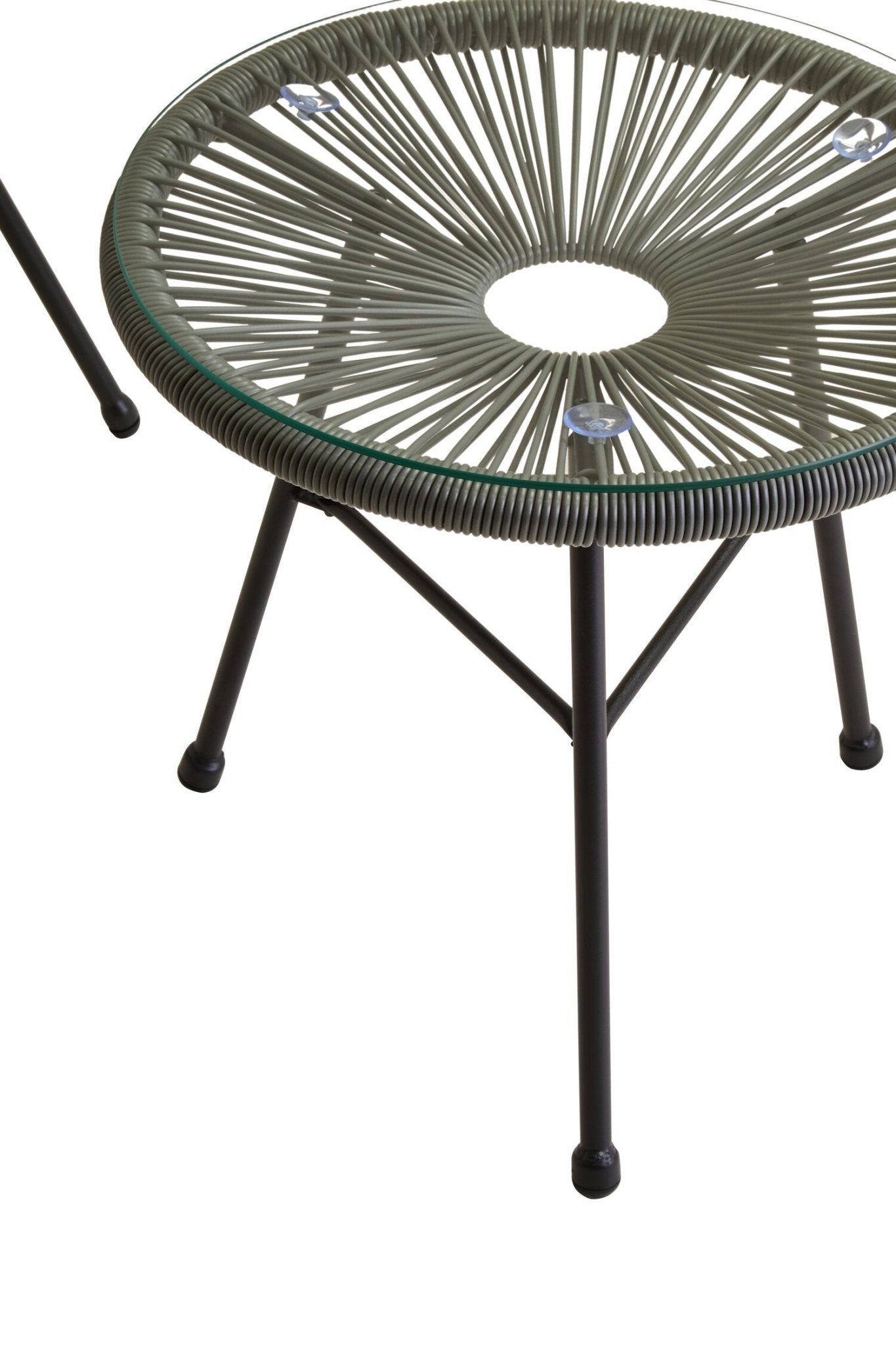 Miami Grey 3 Piece Rattan Patio Set | Luxury Home Accessories | Heulog Glow