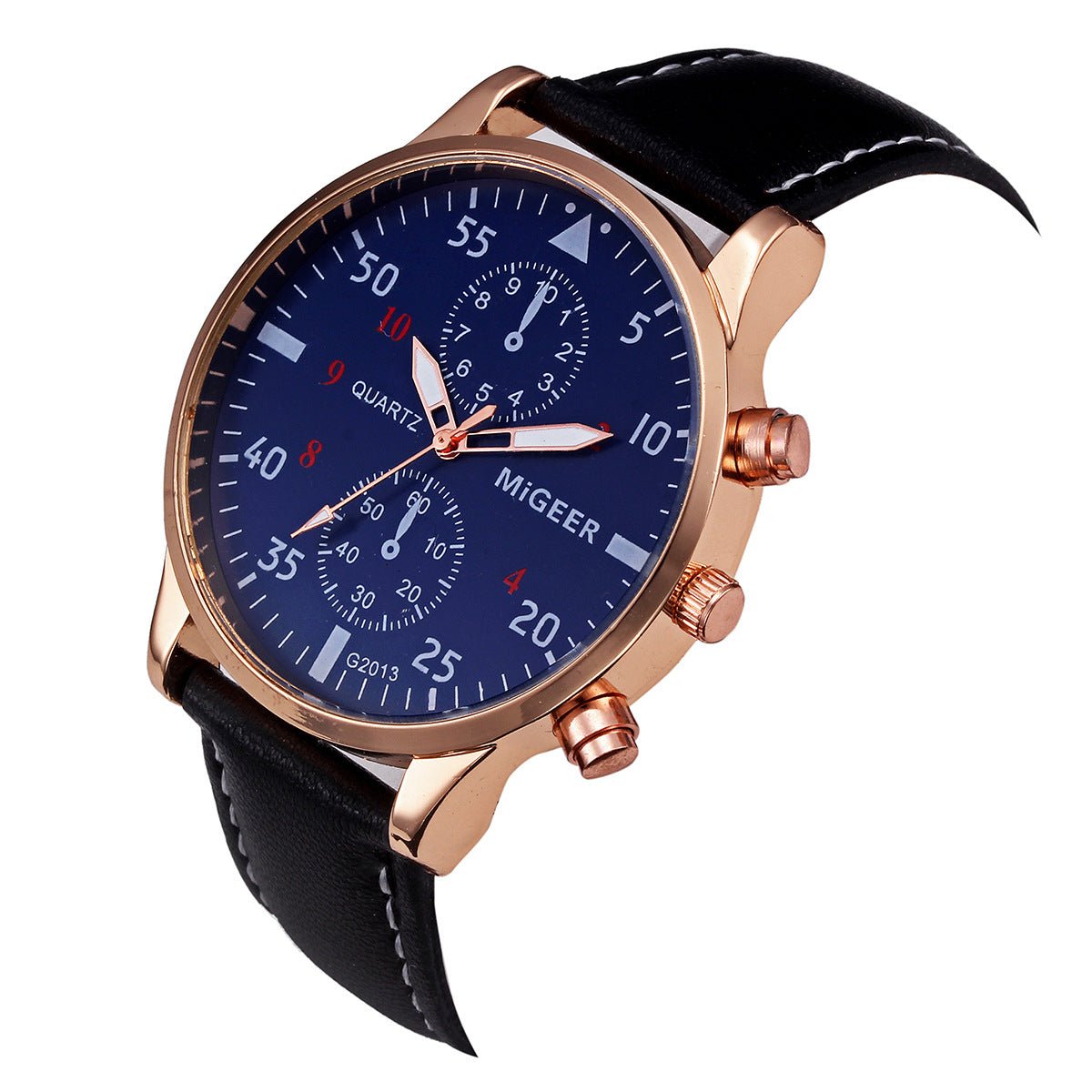 MIGEER Retro Design Men Watches Casual PU Leather Band Analog Alloy Quartz Wrist Watch Relogio masculino montre homme Clock New | Luxury Home Accessories | Heulog Glow