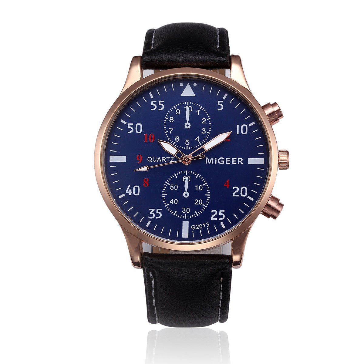MIGEER Retro Design Men Watches Casual PU Leather Band Analog Alloy Quartz Wrist Watch Relogio masculino montre homme Clock New | Luxury Home Accessories | Heulog Glow
