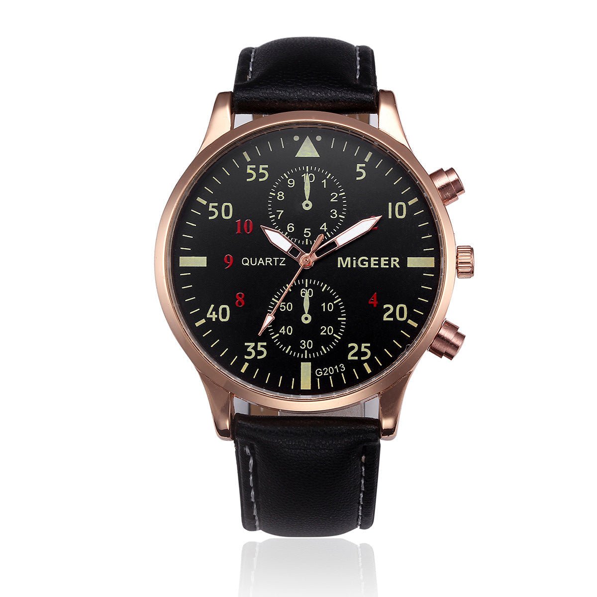 MIGEER Retro Design Men Watches Casual PU Leather Band Analog Alloy Quartz Wrist Watch Relogio masculino montre homme Clock New | Luxury Home Accessories | Heulog Glow