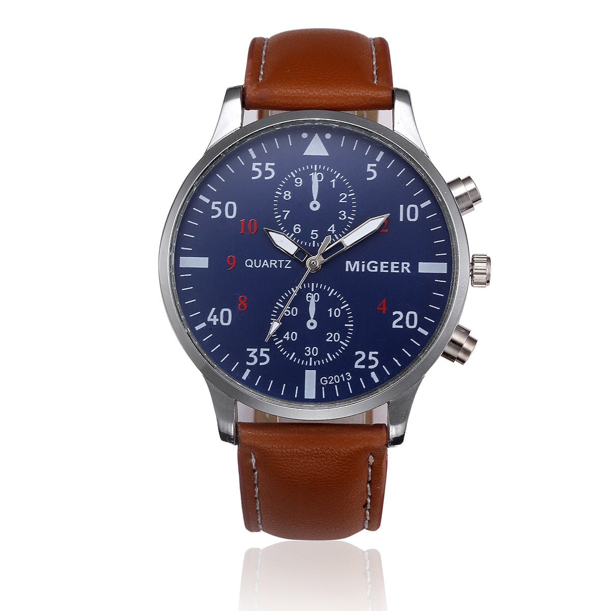 MIGEER Retro Design Men Watches Casual PU Leather Band Analog Alloy Quartz Wrist Watch Relogio masculino montre homme Clock New | Luxury Home Accessories | Heulog Glow