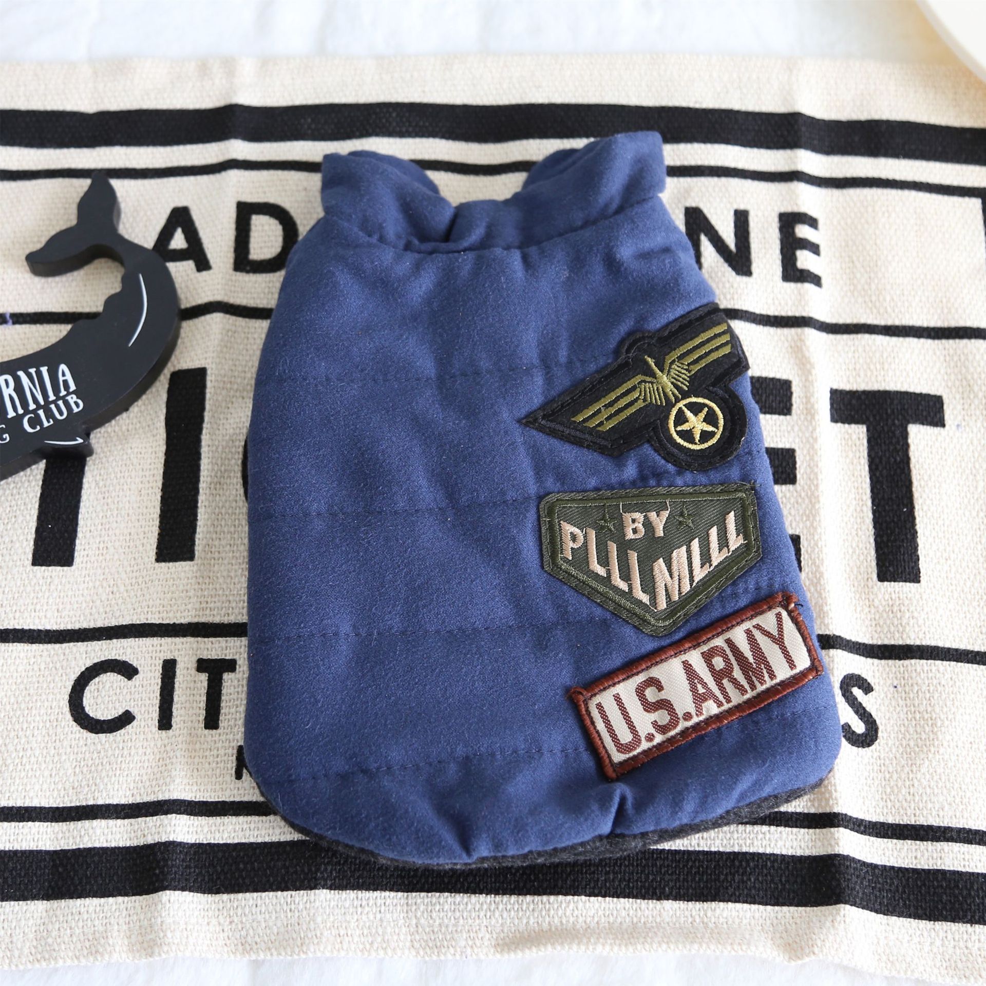 Military Badge Velvet Vest Pet Clothes | Luxury Home Accessories | Heulog Glow