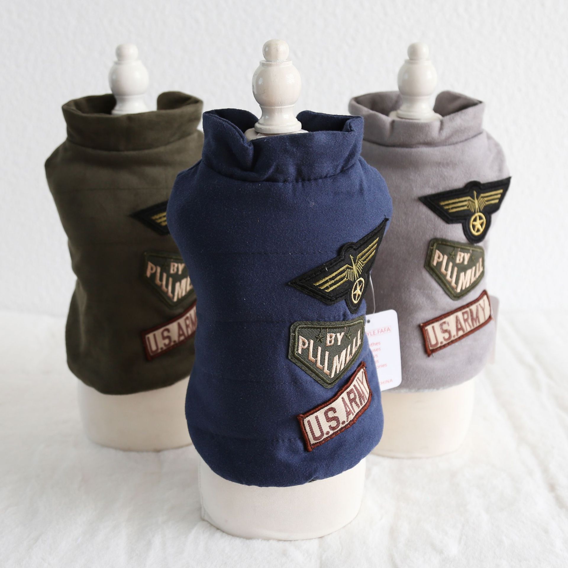 Military Badge Velvet Vest Pet Clothes | Luxury Home Accessories | Heulog Glow