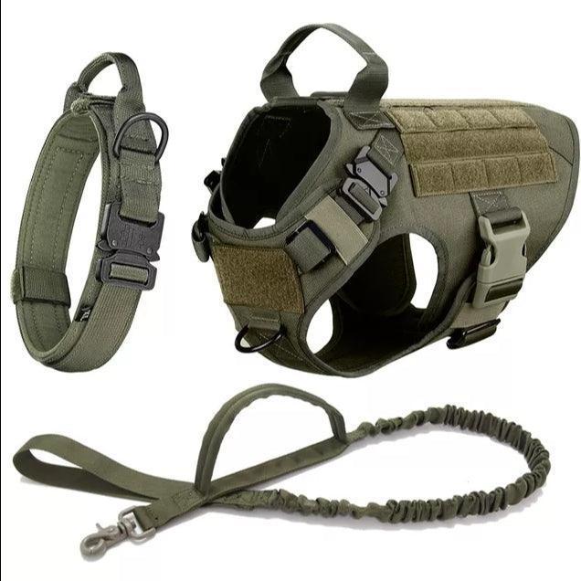 Military Grade Tactical Dog Harness Set | Luxury Home Accessories | Heulog Glow