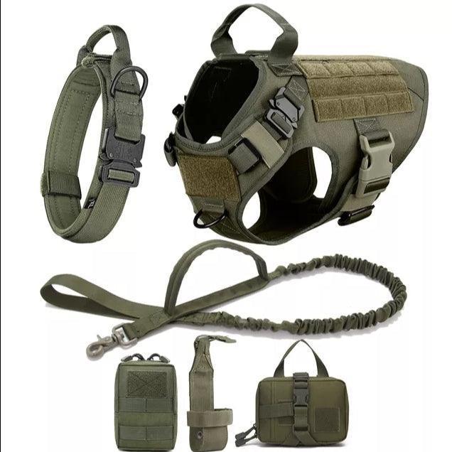 Military Grade Tactical Dog Harness Set | Luxury Home Accessories | Heulog Glow