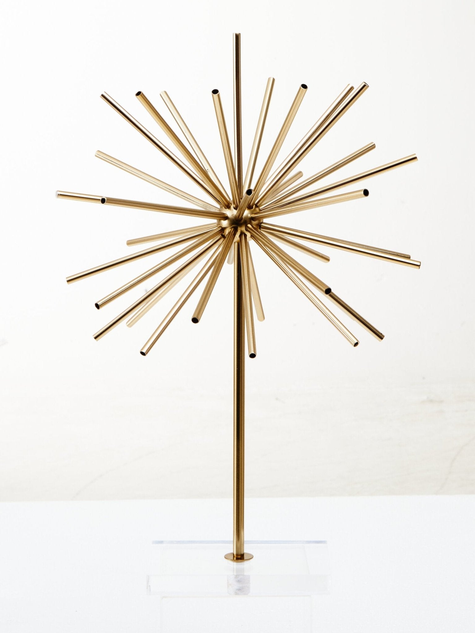 Milton Metal Sculpture on Acrylic Stand | Luxury Home Accessories | Heulog Glow