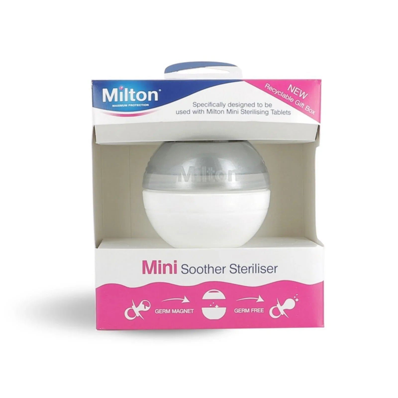 Milton Mini Soother Steriliser Silver | Luxury Home Accessories | Heulog Glow