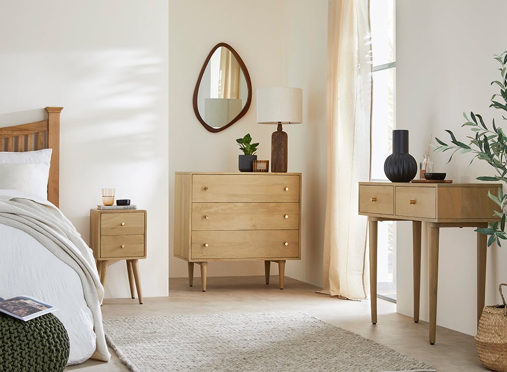 Minimalist Mango Oslo Console, Dressing Table, and Desk | Luxury Home Accessories | Heulog Glow