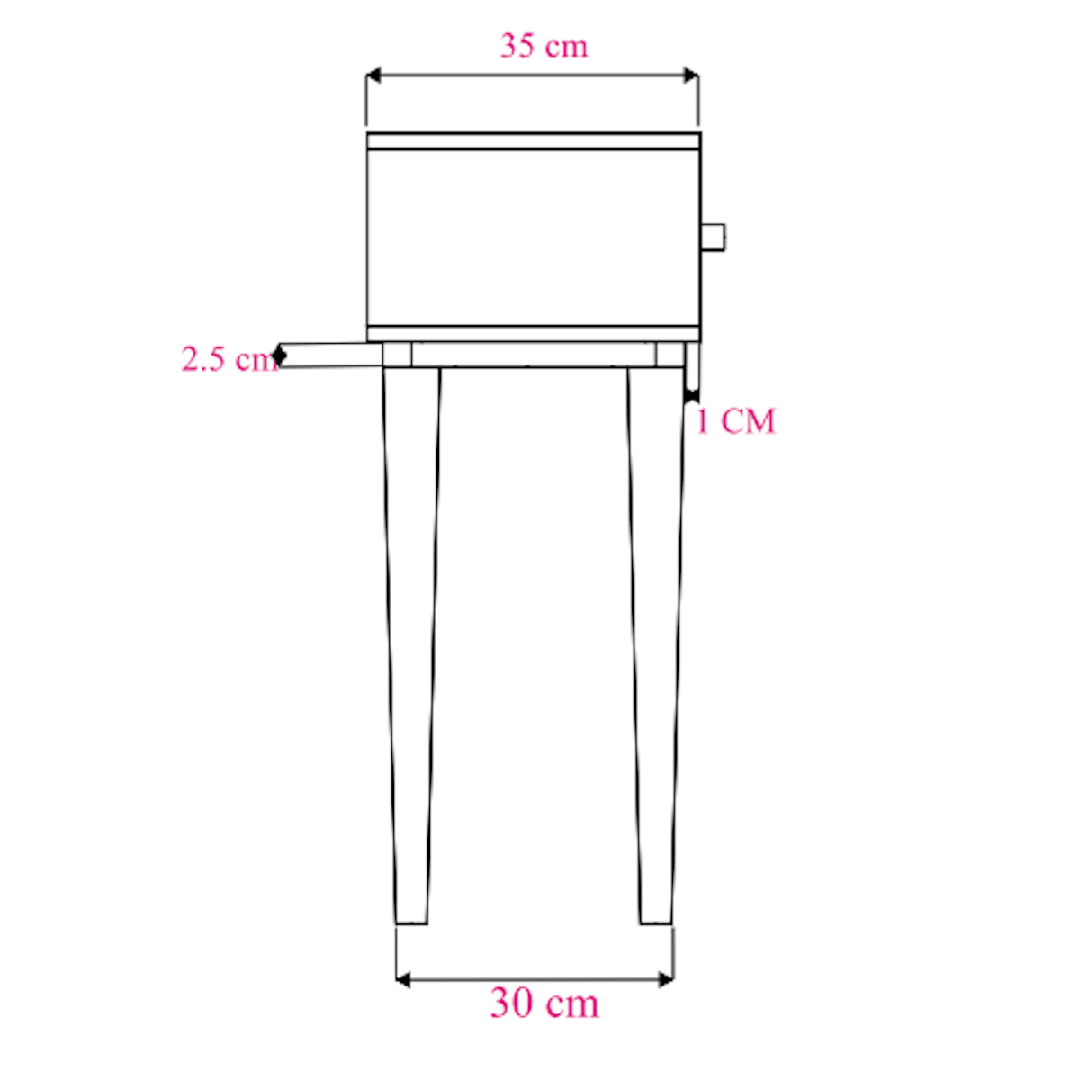 Minimalist Mango Oslo Console, Dressing Table, and Desk | Luxury Home Accessories | Heulog Glow