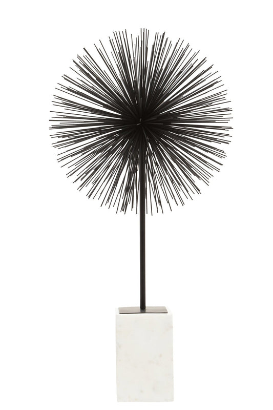 Mirano Black Finish Starburst Sculpture | Luxury Home Accessories | Heulog Glow