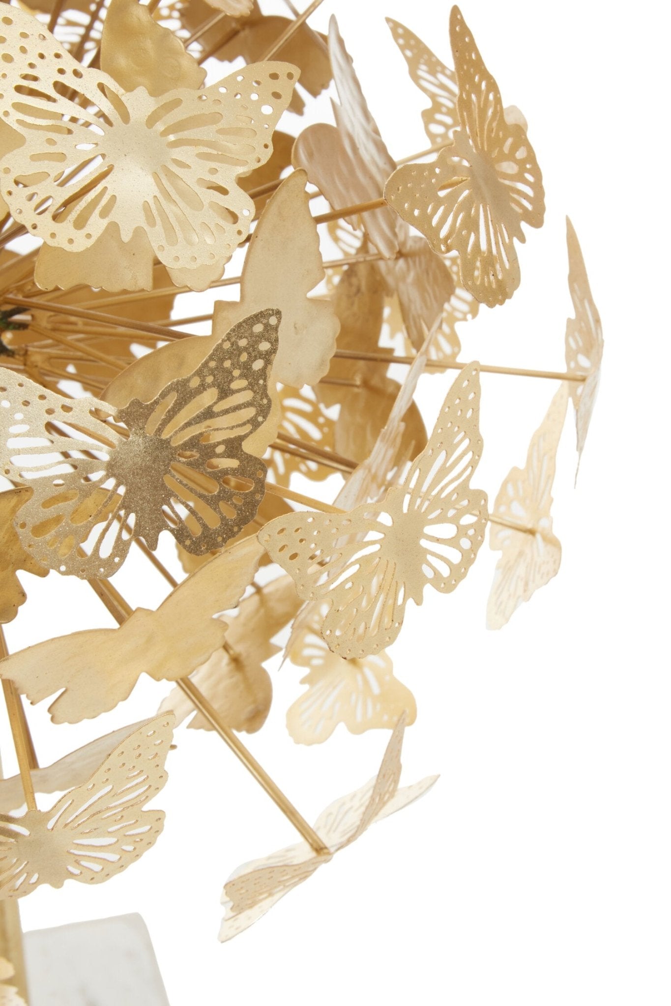 Mirano Gold Finish Butterfly Sculpture | Luxury Home Accessories | Heulog Glow