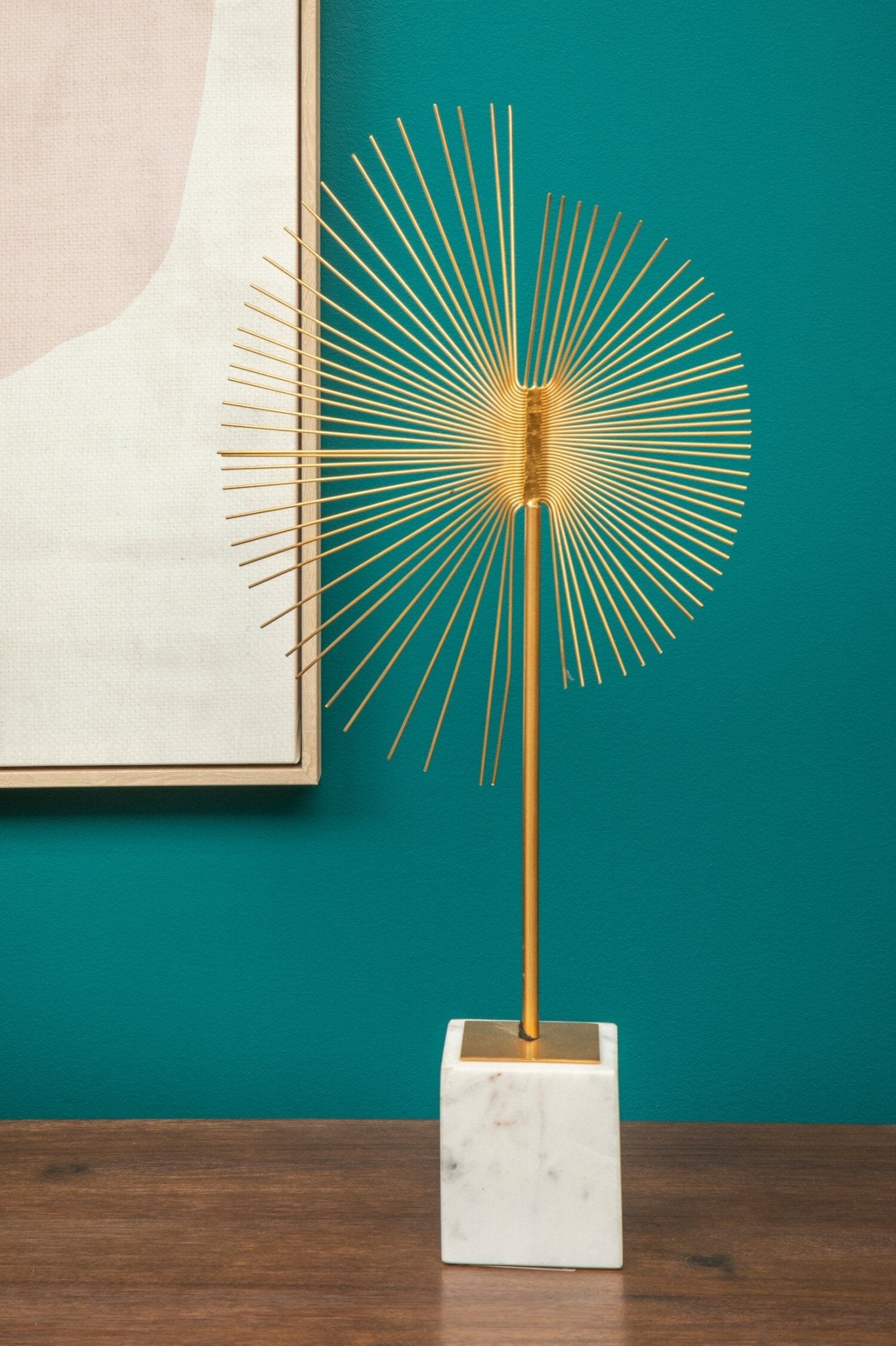 Mirano Gold Finish Spiral Sculpture | Luxury Home Accessories | Heulog Glow