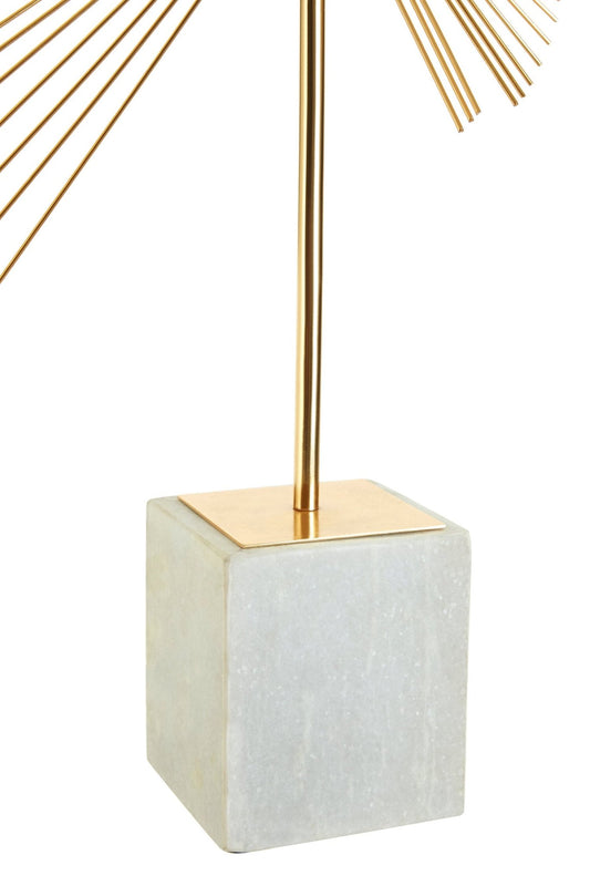 Mirano Gold Finish Spiral Sculpture | Luxury Home Accessories | Heulog Glow